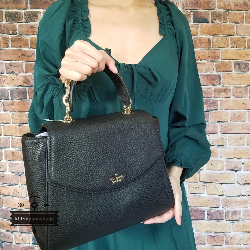 Kate spade Kim Murray street black satchel leather - Picture 2 of 6